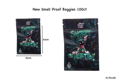 Smell-Proof Mylar Bags | 9170108 | 4x3 | 100ct