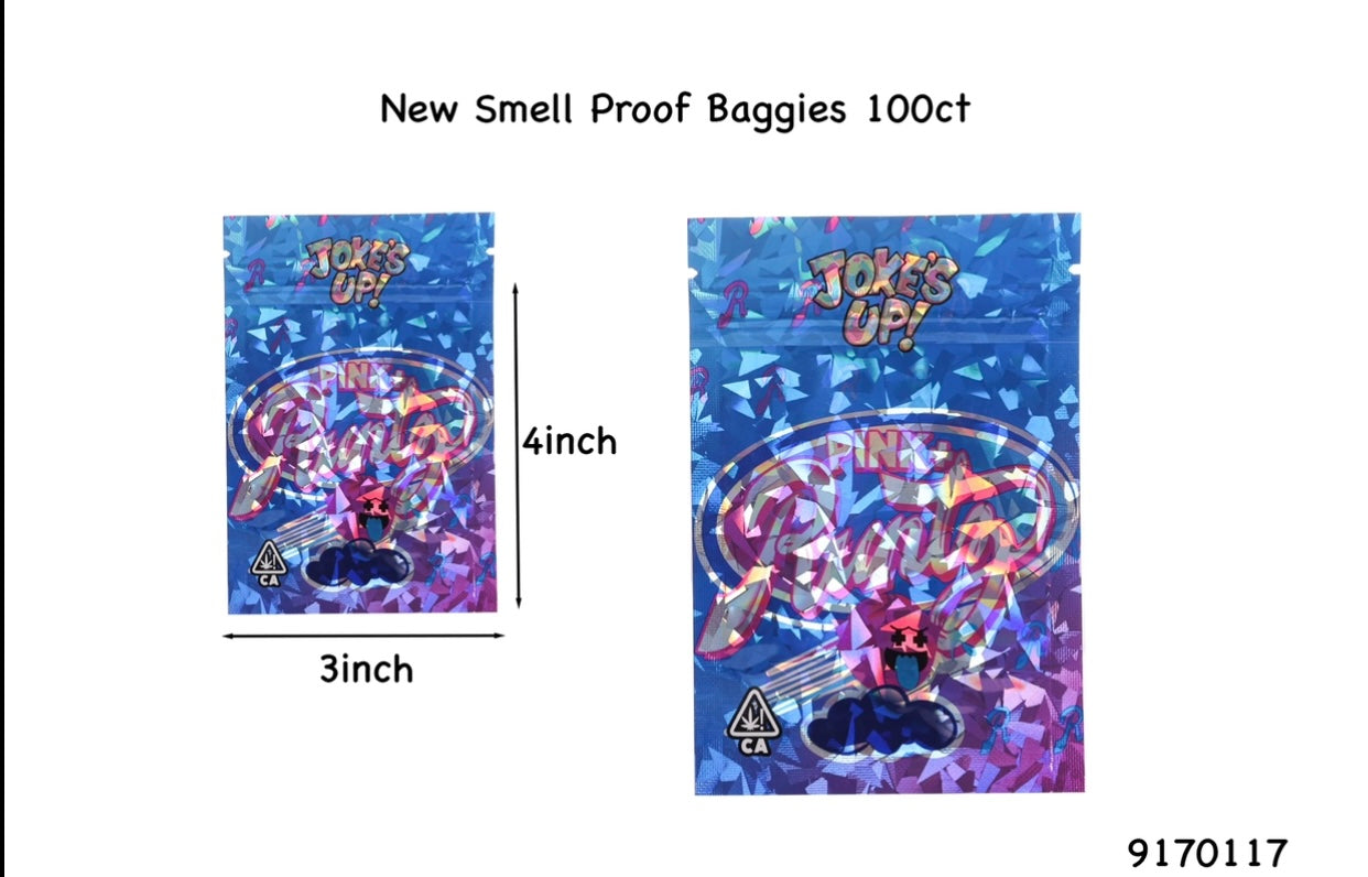 Smell-Proof Mylar Bags | 9170108 | 4x3 | 100ct