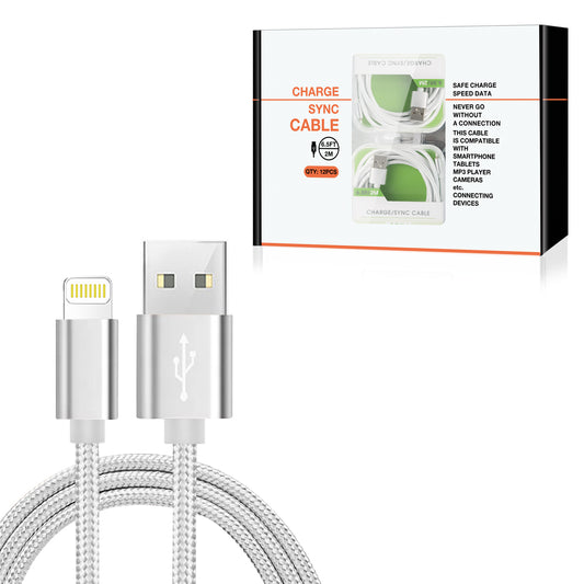 HQ 8-pin iPhone Cables | 6.5 Feet | 1ct |