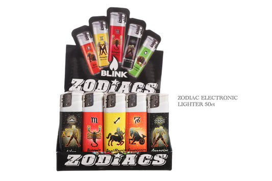 Blink Zodiac Electronic Lighters | 50ct Display